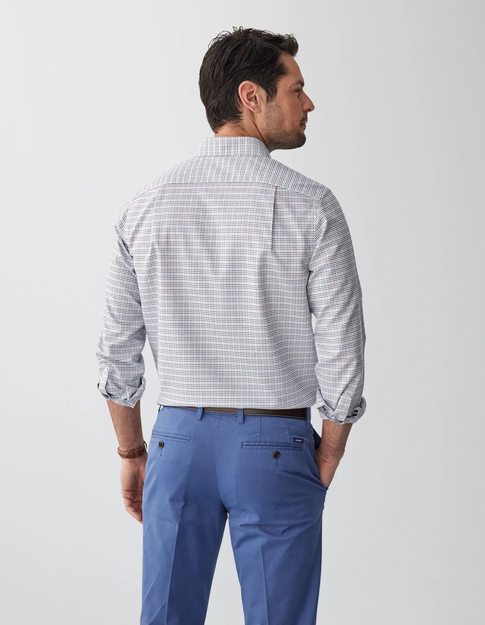 Tailored Non-Iron Check Long Sleeve Shirt - Multi Check sold by GAZMAN product image thumbnail 3