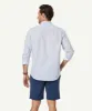 Casual Floral Print Long Sleeve Shirt - Blue sold by GAZMAN