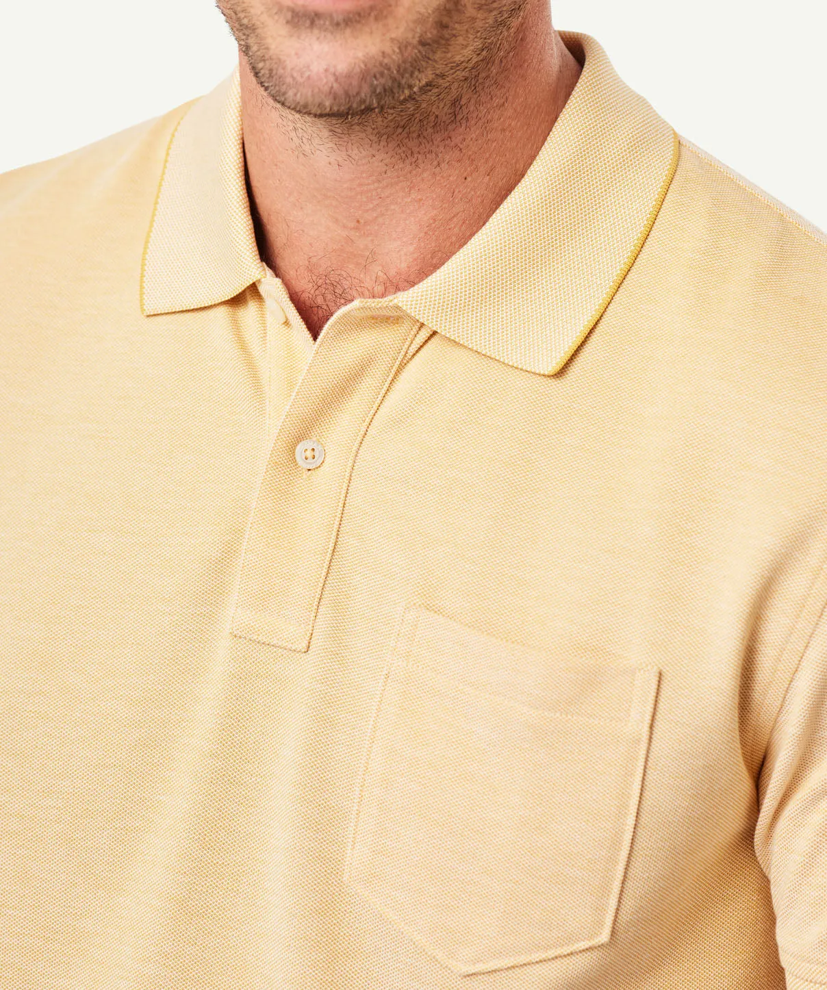 Oxford Pocket Polo Shirt - Amber Yellow sold by GAZMAN product image thumbnail 4