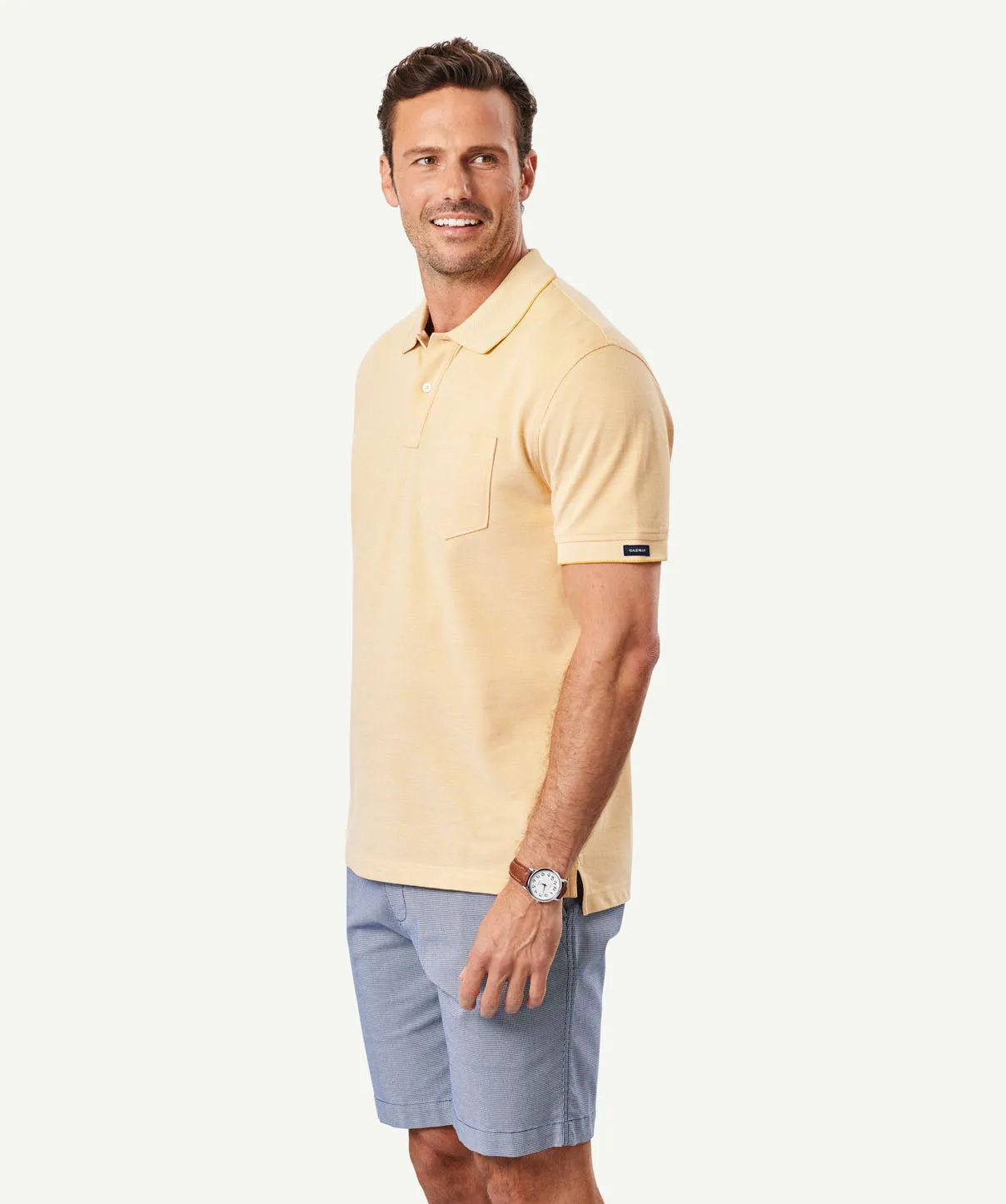 Oxford Pocket Polo Shirt - Amber Yellow sold by GAZMAN product image thumbnail 5