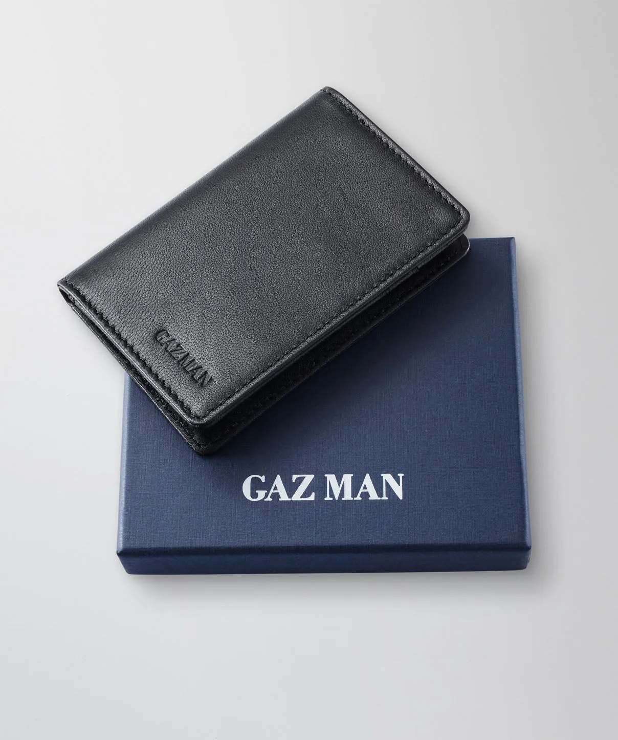 Slim Leather Wallet - Black sold by GAZMAN