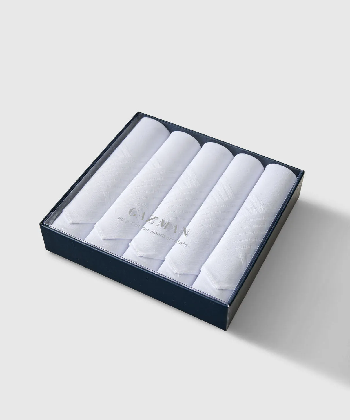 Box Set of 5 Classic Handkerchiefs - White sold by GAZMAN product image thumbnail 2