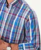 Casual Slub Multi Check Long Sleeve Shirt - Multi Check sold by GAZMAN