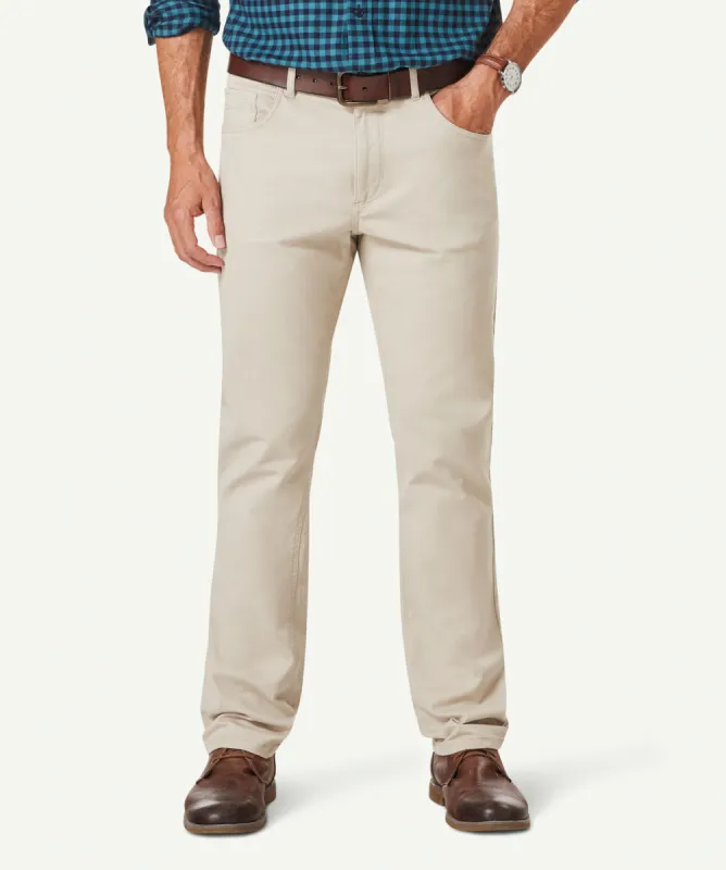 Stretch Bedford Cord Pants - Putty sold by GAZMAN