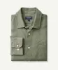 Pure French Linen Long Sleeve Shirt - Olive sold by GAZMAN