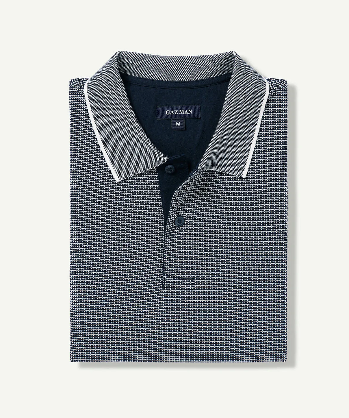 Smart Jacquard Polo - Navy sold by GAZMAN product image thumbnail 2