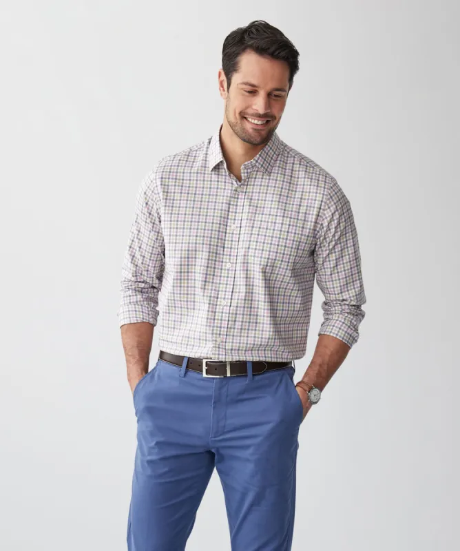 Easy Care Twill Check Long Sleeve Shirt - Multi Check sold by GAZMAN
