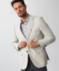 Wool Blend Herringbone Sports Jacket - Grey Melange sold by GAZMAN