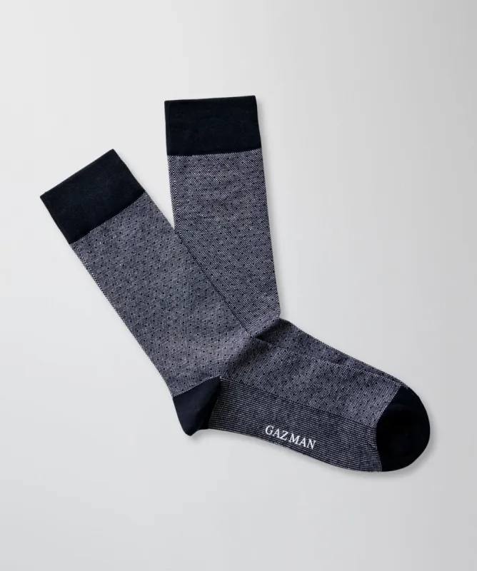 Non Tight Birdseye Socks - Navy sold by GAZMAN