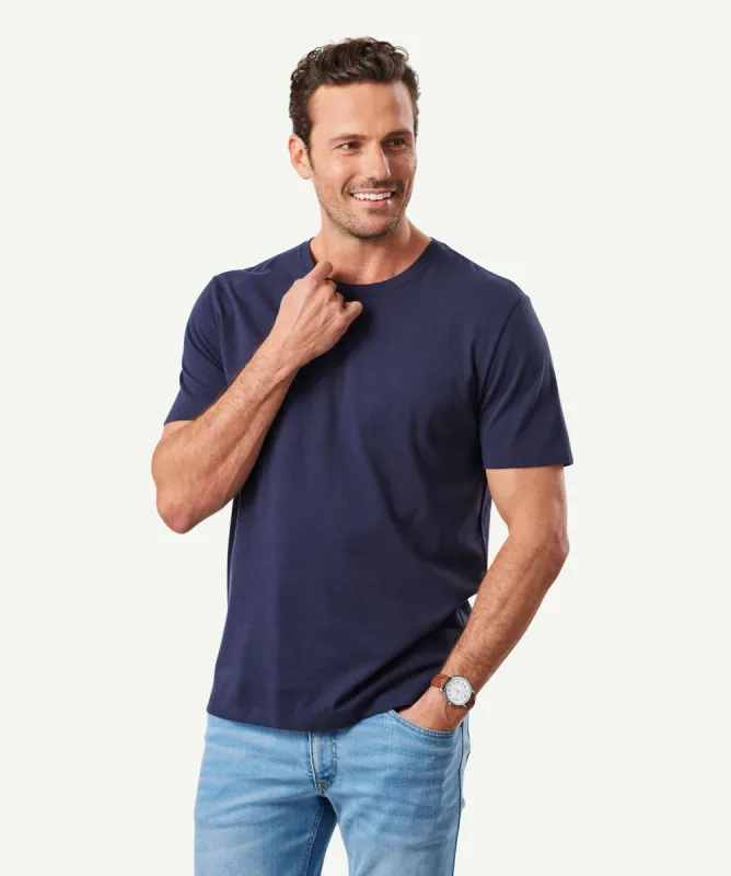 Basic Crew T-shirt - Navy sold by GAZMAN