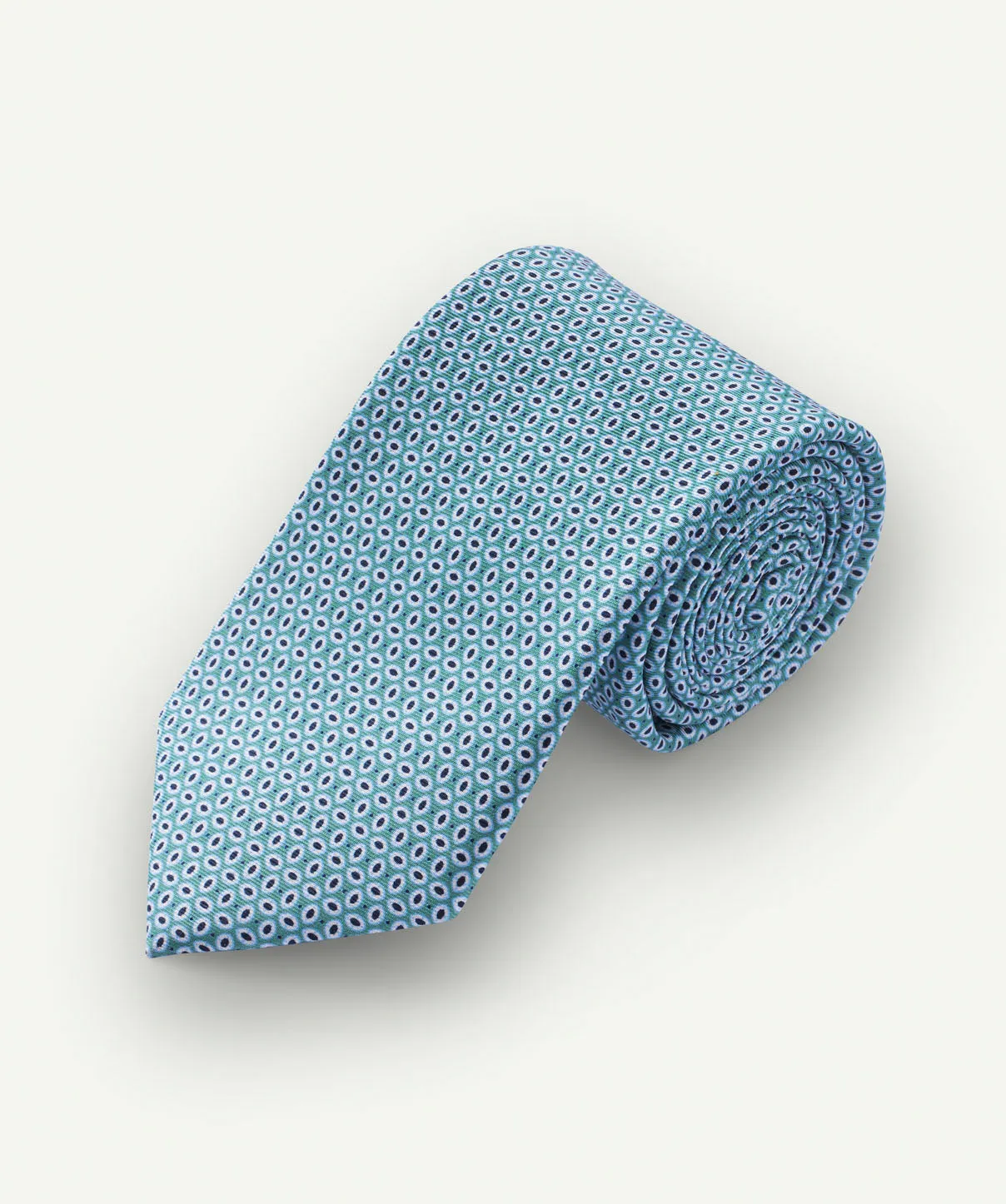 SILK GEO PRINT TIE - Palm sold by GAZMAN