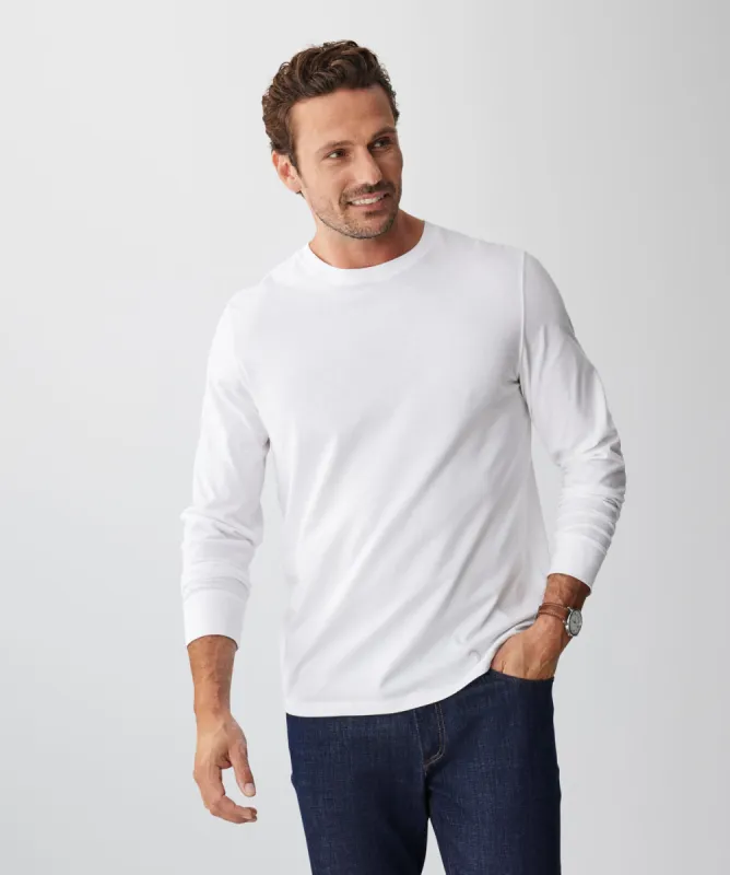 Long Sleeve T-shirt - White sold by GAZMAN