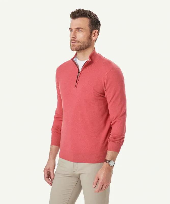 High Flex Half Zip Knit - Coral Red sold by GAZMAN