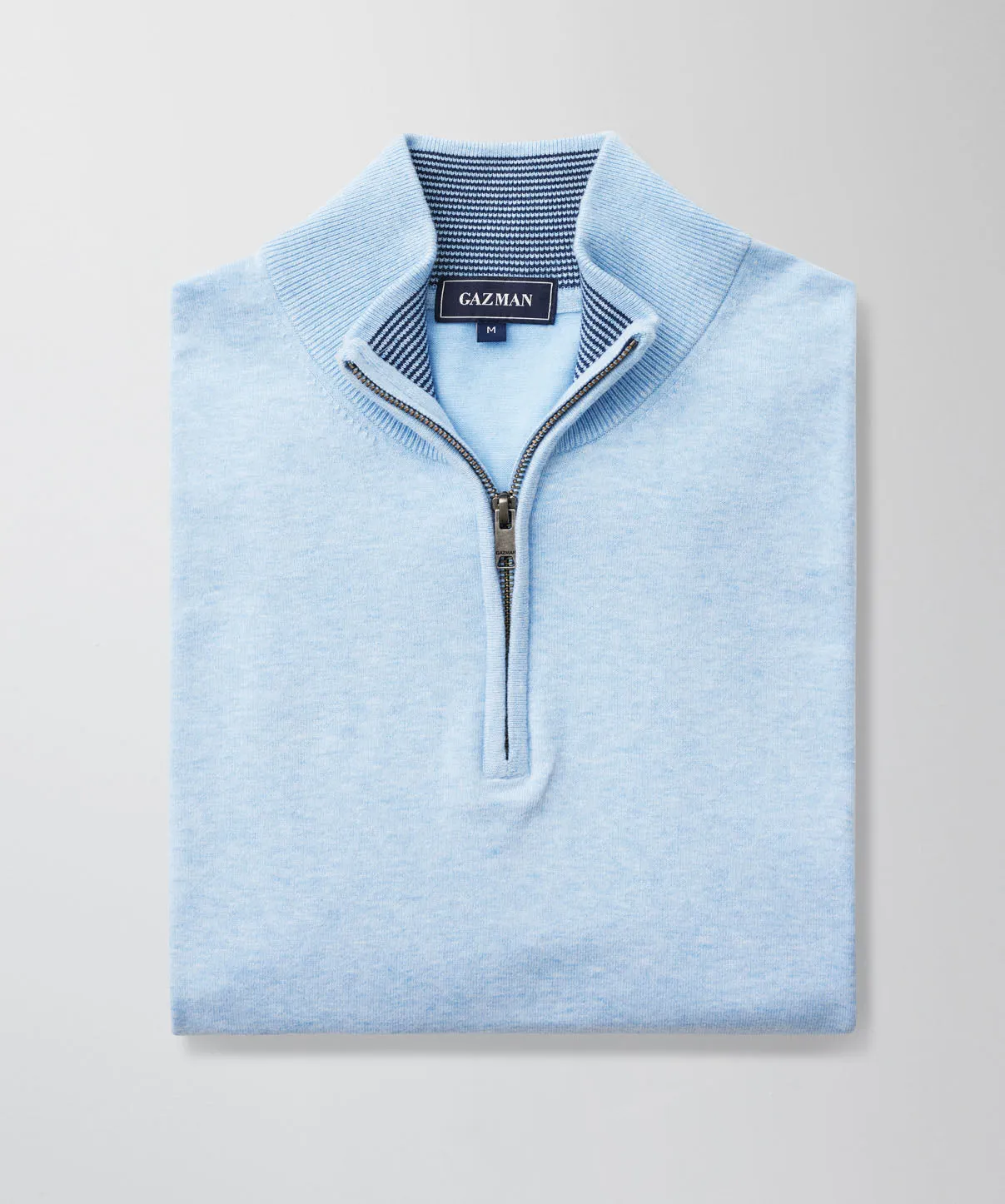 High Flex Half Zip Knit - Sky Blue sold by GAZMAN product image thumbnail 2