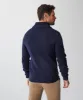 Shawl Neck Rib Knit - Navy sold by GAZMAN