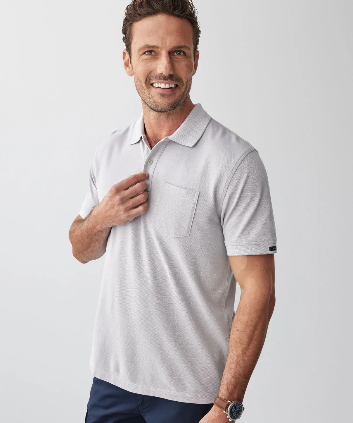 Oxford Pocket Polo - Grey sold by GAZMAN product image thumbnail 4
