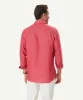 Pure French Linen Long Sleeve Shirt - Red sold by GAZMAN