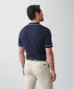 Tipped Knit Polo - Navy sold by GAZMAN