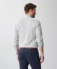 Tailored Easy Care Check Long Sleeve Shirt - Grey Melange sold by GAZMAN