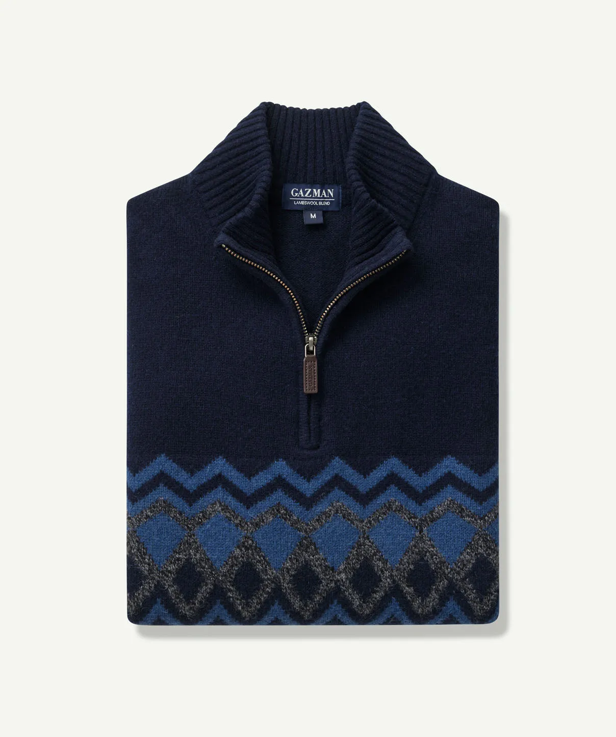 Wool Blend Fair Isle - Navy sold by GAZMAN product image thumbnail 2