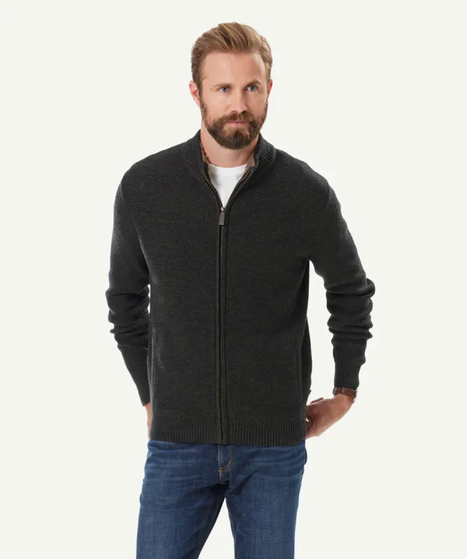 Sherpa Lined Zip Bomber - Khaki sold by GAZMAN