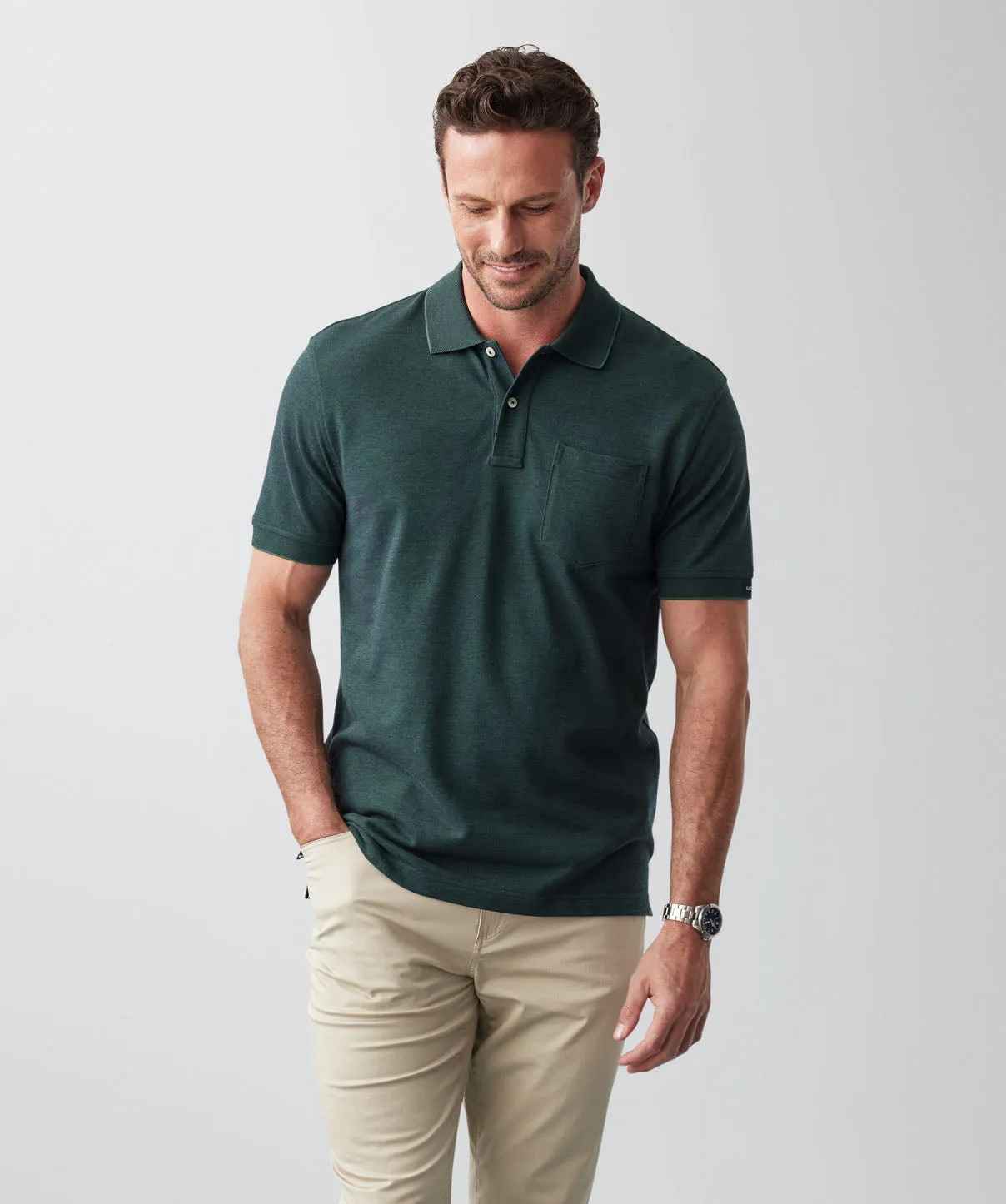 Oxford Pocket Polo - Forest sold by GAZMAN