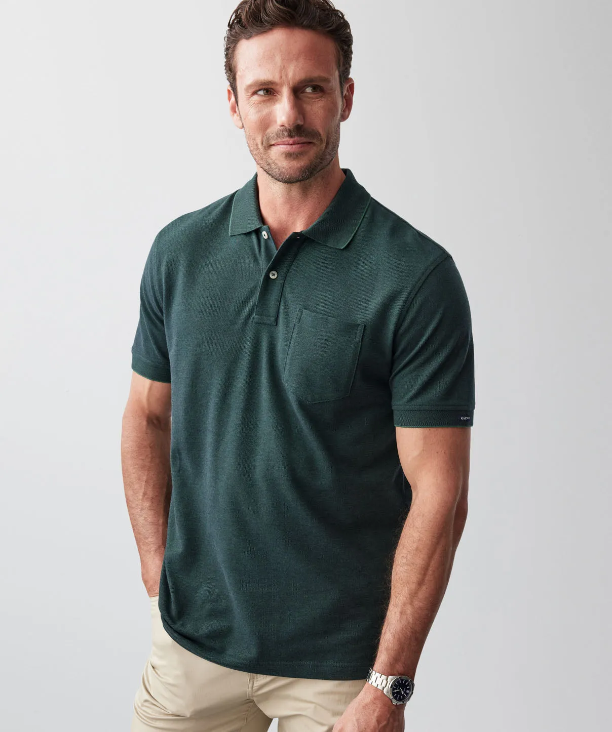 Oxford Pocket Polo - Forest sold by GAZMAN product image thumbnail 4