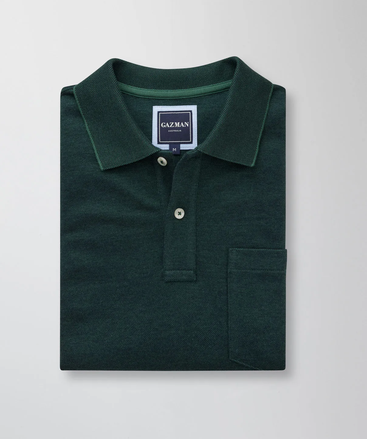 Oxford Pocket Polo - Forest sold by GAZMAN product image thumbnail 2