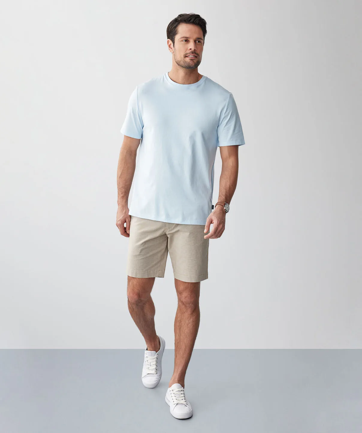 Basic Crew T-shirt - Sky Blue sold by GAZMAN product image thumbnail 5