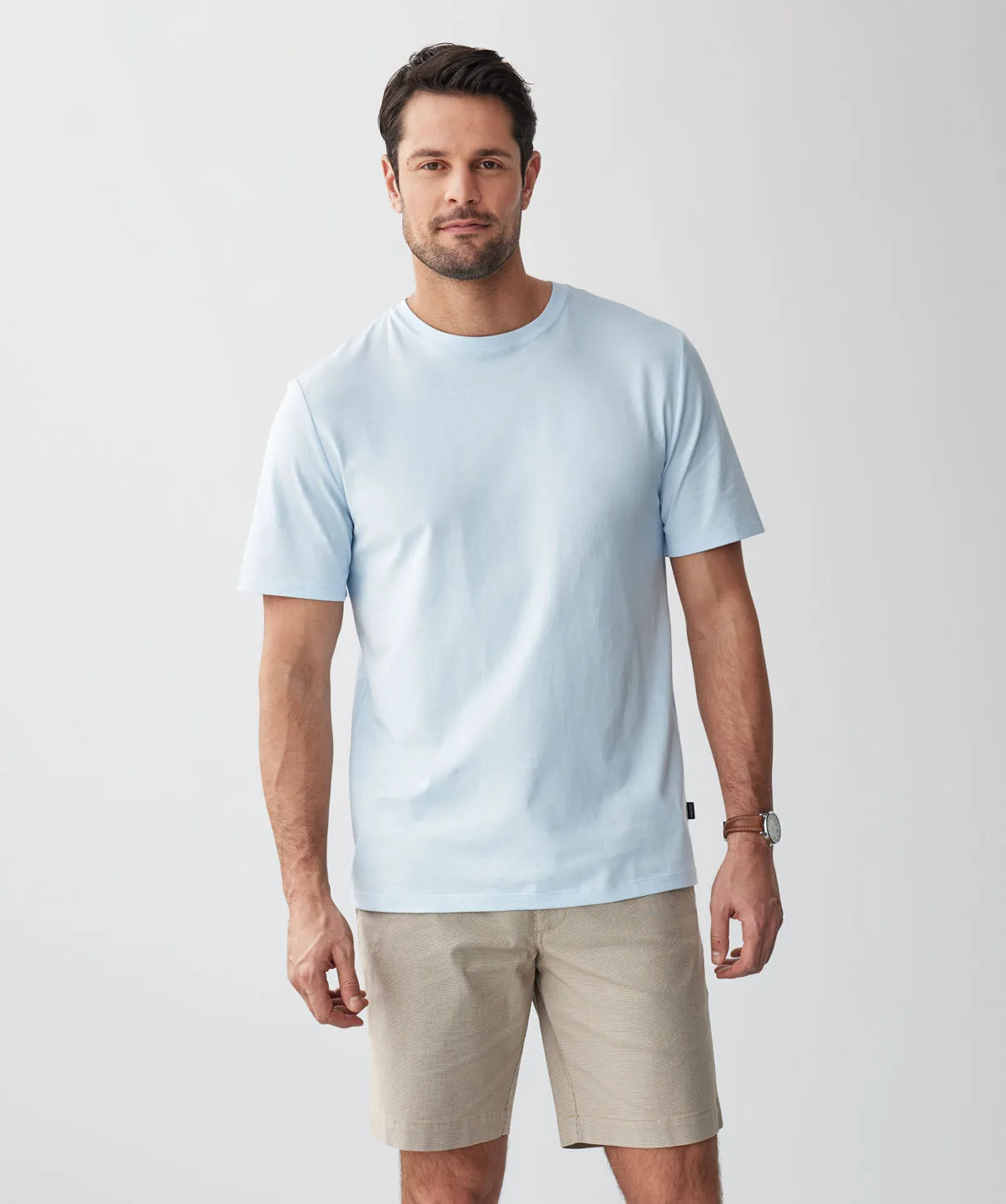 Basic Crew T-shirt - Sky Blue sold by GAZMAN