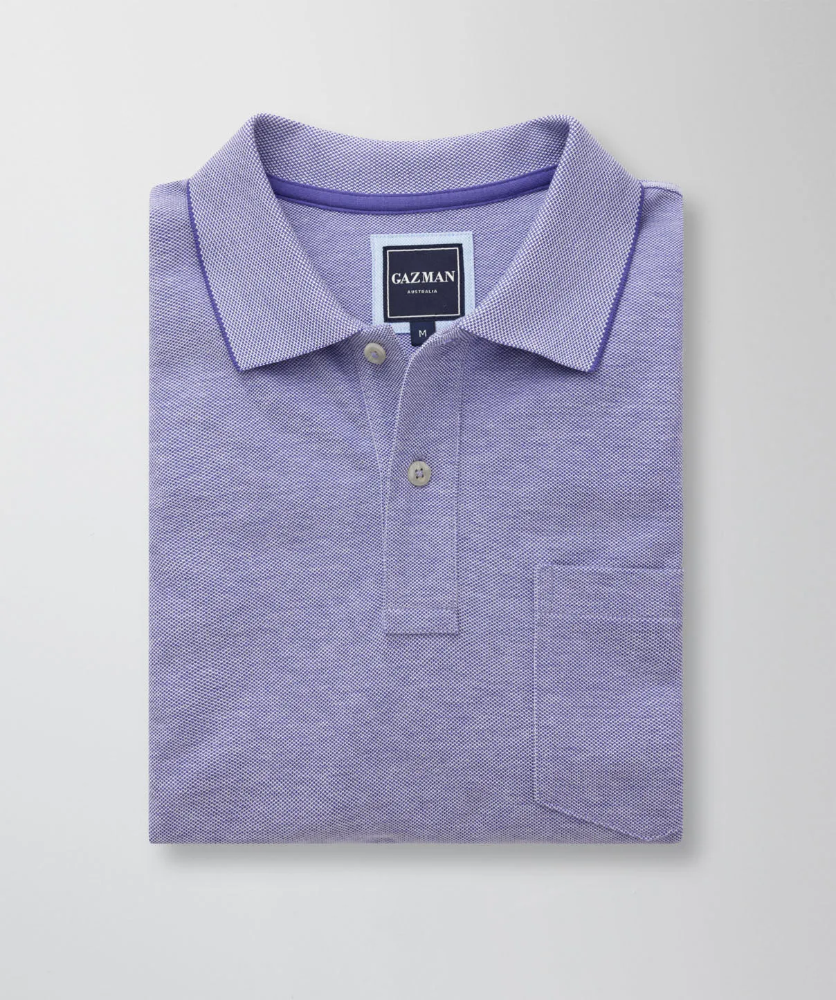 Oxford Pocket Polo - Violet sold by GAZMAN product image thumbnail 2