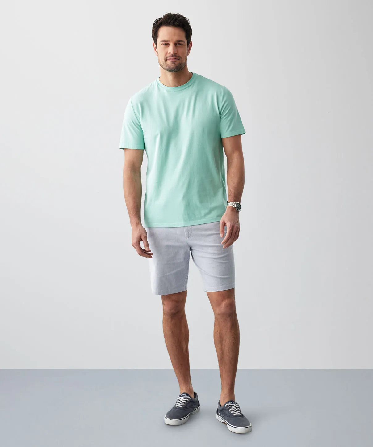 Basic Crew T-shirt - Aqua sold by GAZMAN product image thumbnail 5