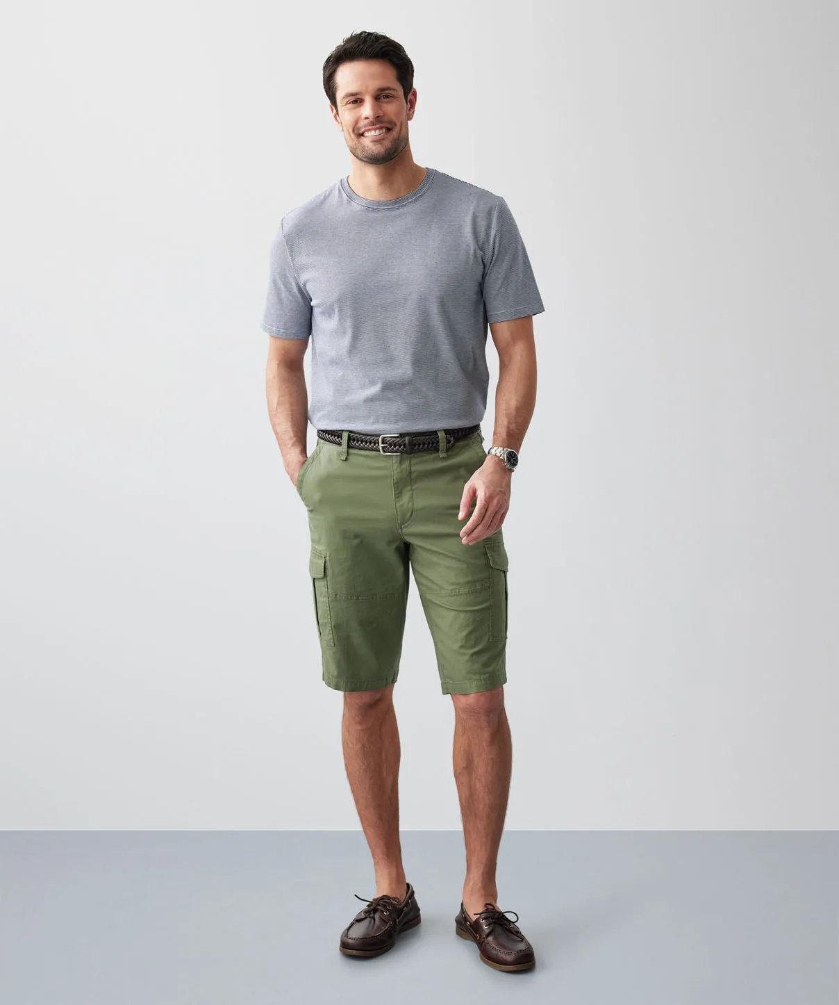 Long Cargo Shorts - Khaki sold by GAZMAN product image thumbnail 5