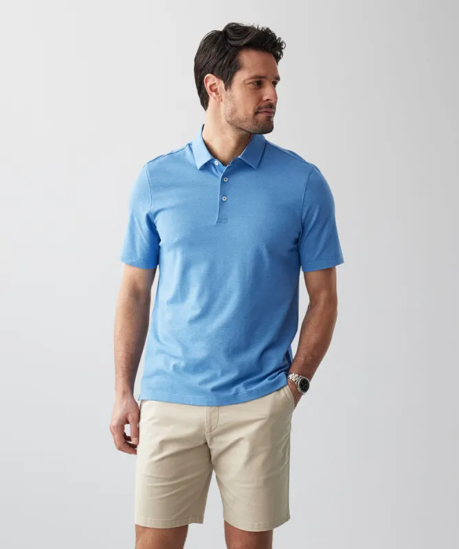 GAZFLEX Textured Polo - Blue sold by GAZMAN