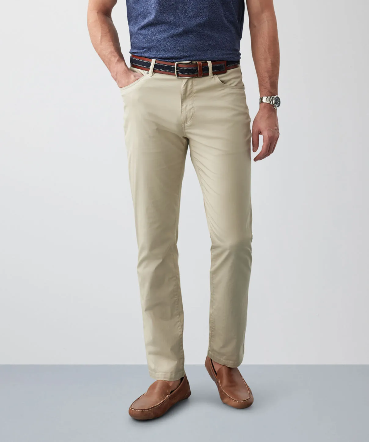 Featherweight Five Pocket Pants - Sand sold by GAZMAN