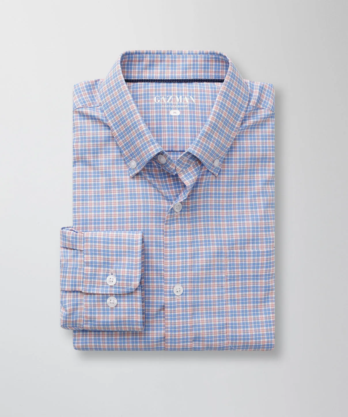 GAZFLEX Performance Multi Check Long Sleeve Shirt - Blue sold by GAZMAN product image thumbnail 2