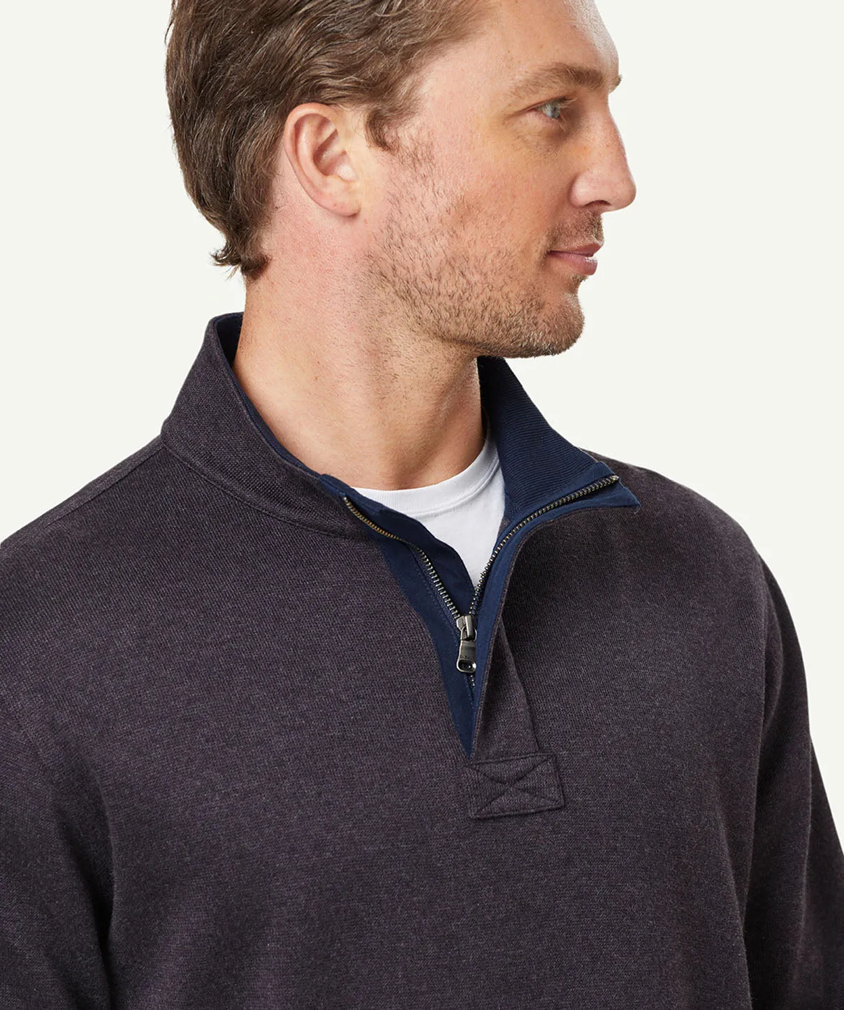 Half Zip Sweat - Charcoal sold by GAZMAN product image thumbnail 3