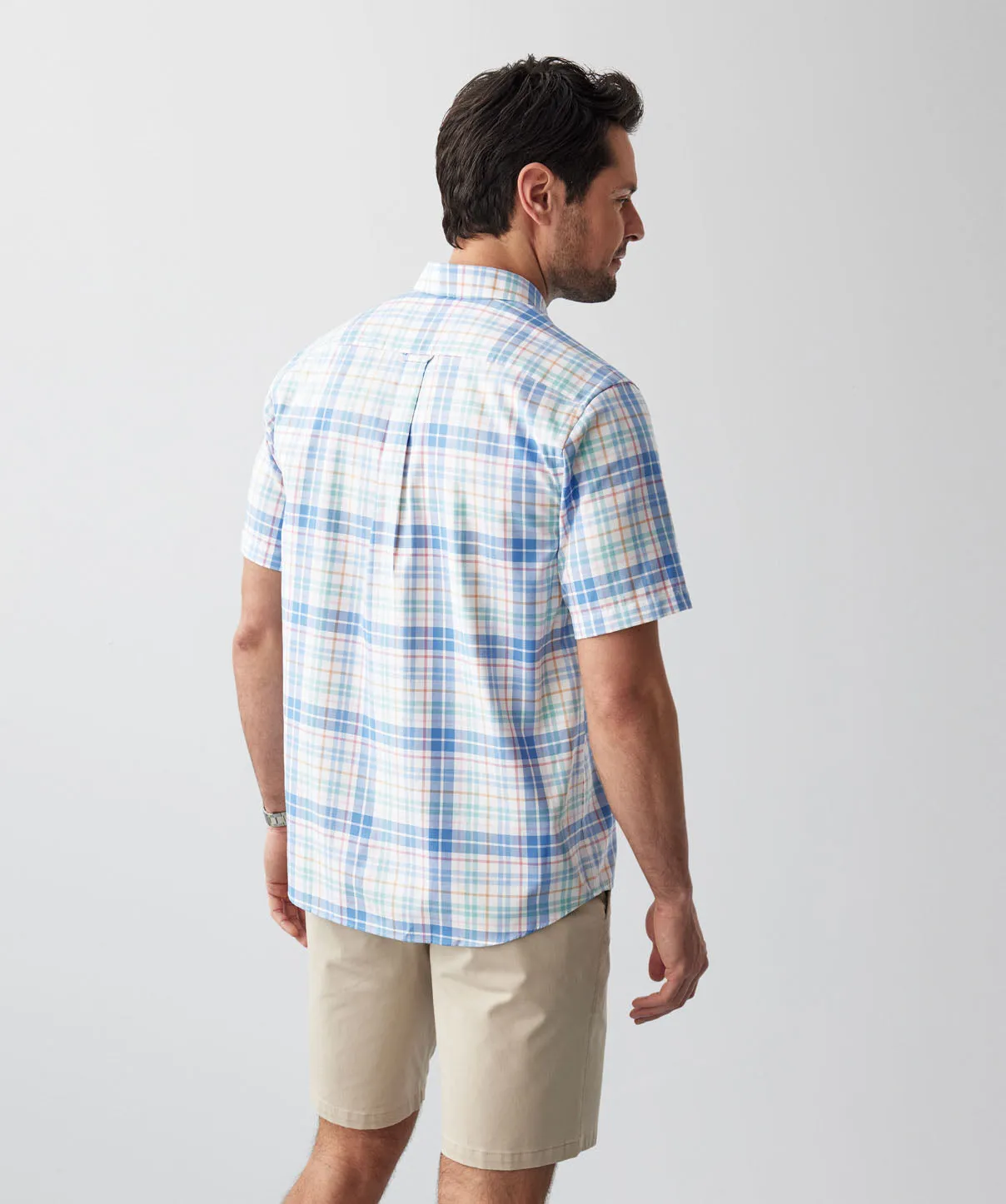 Easy Care Multi Check Short Sleeve Shirt - Multi Check sold by GAZMAN product image thumbnail 3