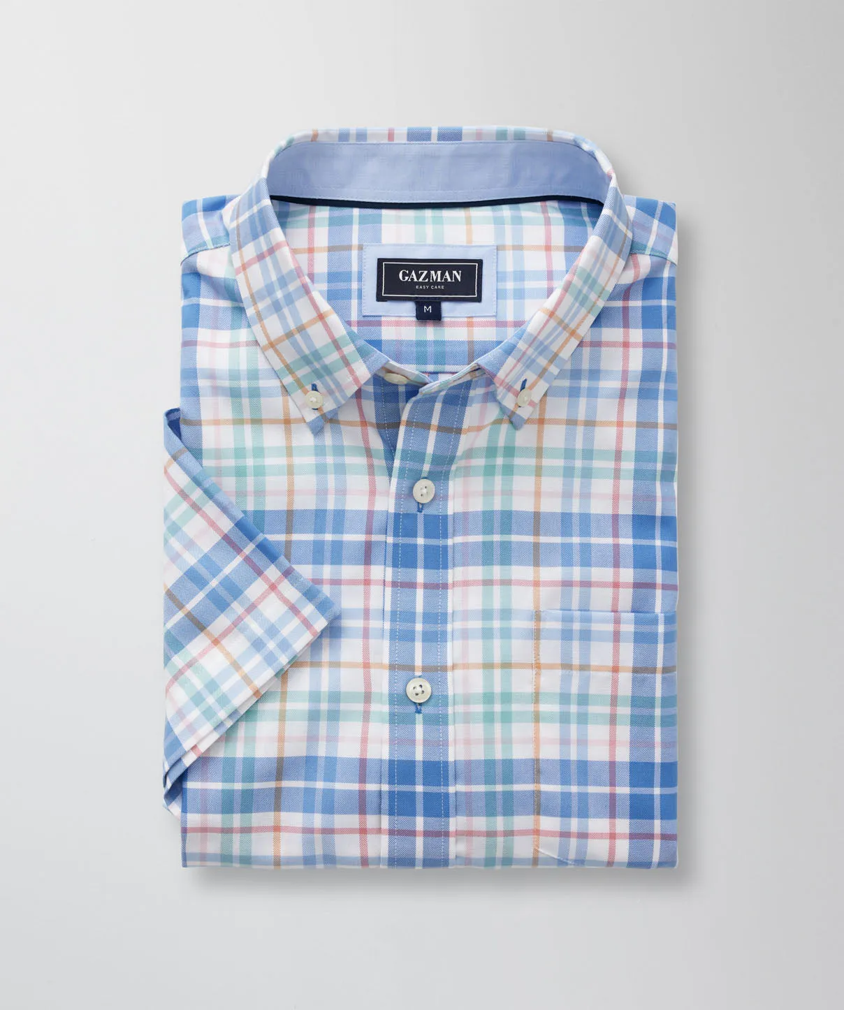 Easy Care Multi Check Short Sleeve Shirt - Multi Check sold by GAZMAN product image thumbnail 2