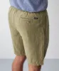Drawstring Linen Blend Shorts - Moss sold by GAZMAN