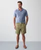 Drawstring Linen Blend Shorts - Moss sold by GAZMAN