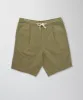 Drawstring Linen Blend Shorts - Moss sold by GAZMAN