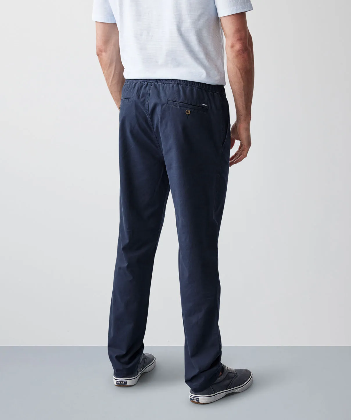 Drawstring Cotton Pants - Navy sold by GAZMAN product image thumbnail 3