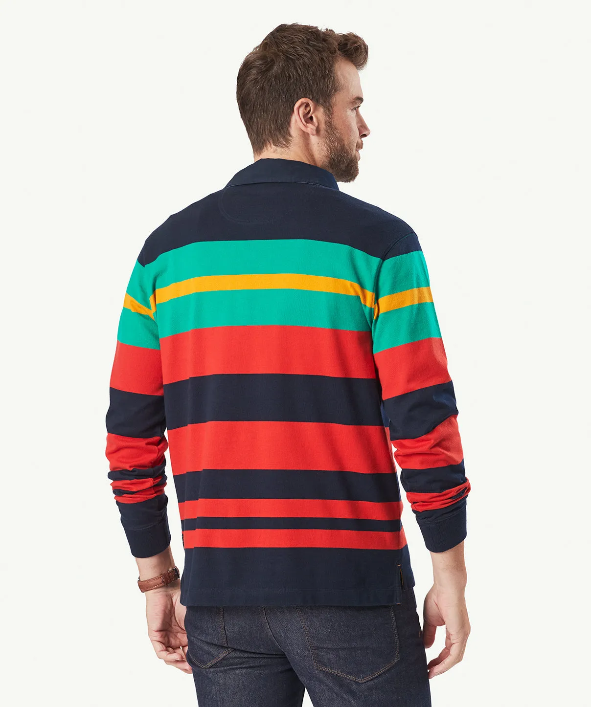 Multi Stripe Rugby Jumper - Multi Stripe sold by GAZMAN product image thumbnail 3