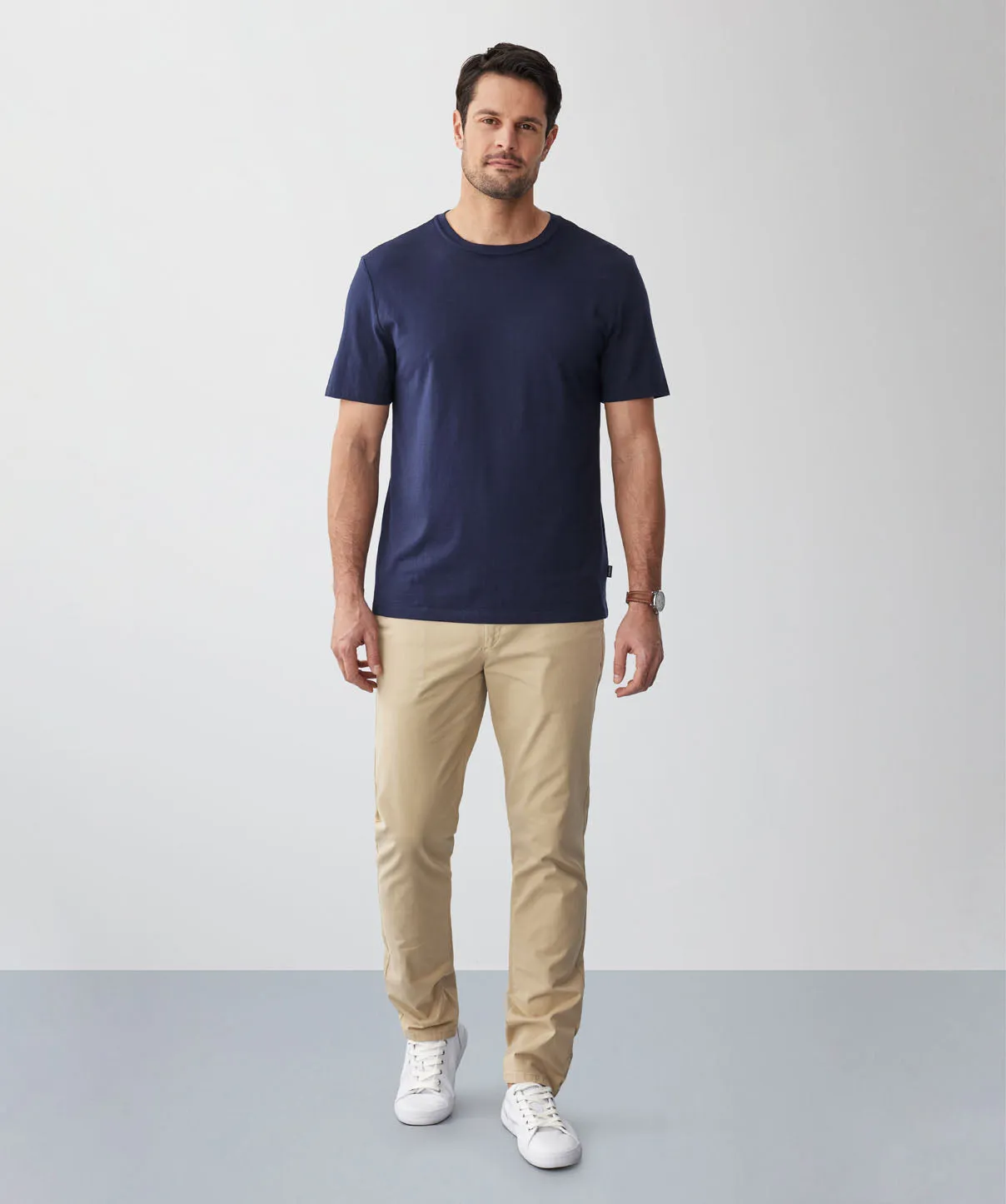 Basic Crew T-shirt - Dark Navy sold by GAZMAN product image thumbnail 5