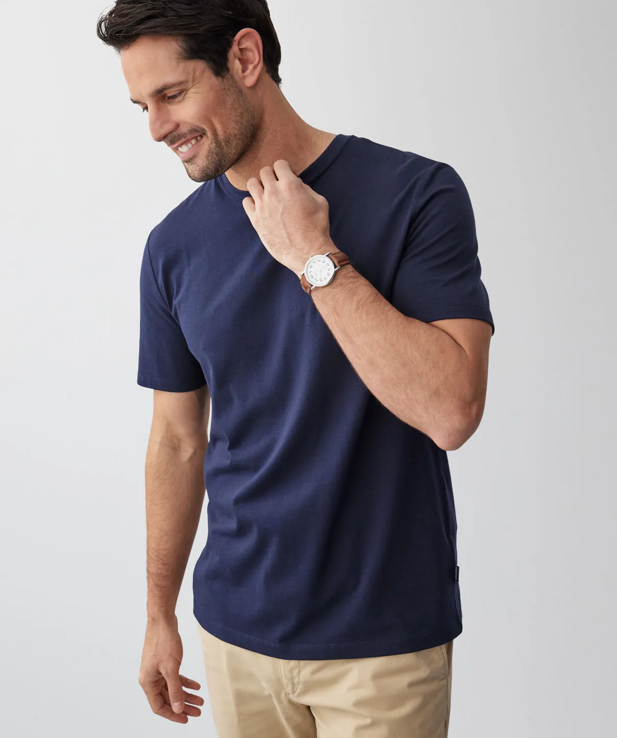 Basic Crew T-shirt - Dark Navy sold by GAZMAN product image thumbnail 4