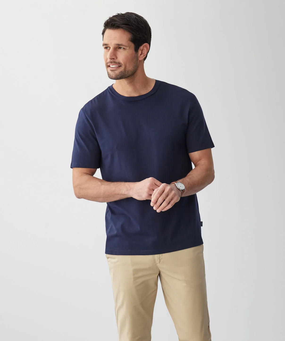 Basic Crew T-shirt - Dark Navy sold by GAZMAN