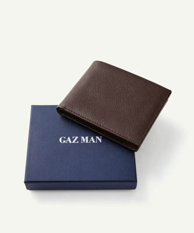 Leather Tri Fold Wallet - Brown sold by GAZMAN