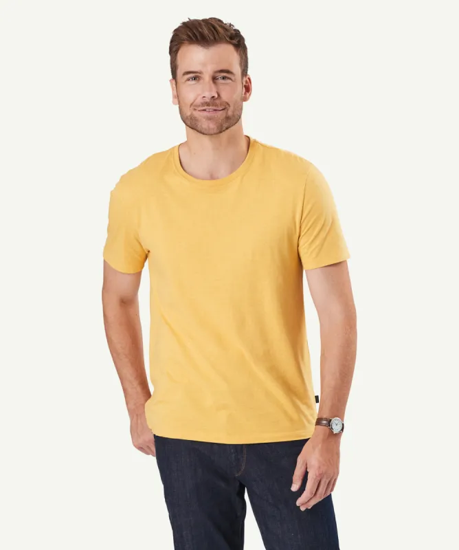 Basic Crew T-shirt - Golden Yellow sold by GAZMAN
