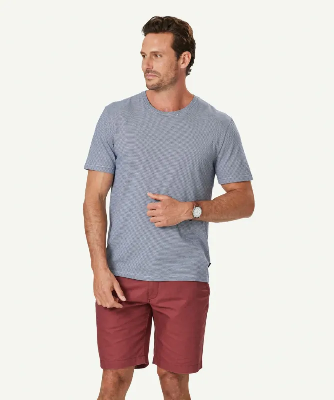 Weekend Stripe T-shirt - Navy sold by GAZMAN